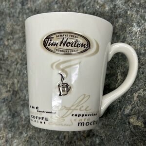 Tim Hortons Limited Edition Collectible Mug # 005 Ceramic, Cream/Brown
